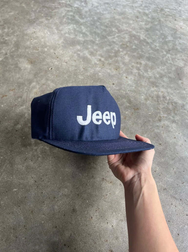 VINTAGE NAVY JEEP SNAPBACK HAT