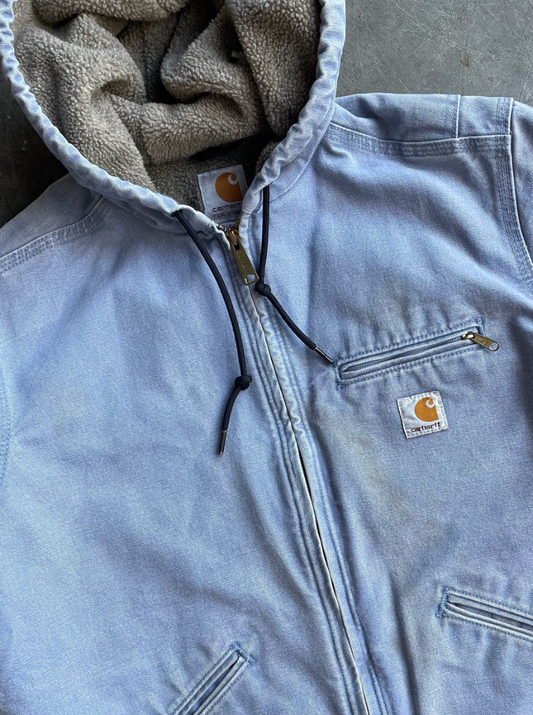 VINTAGE LIGHT BLUE CARHARTT JACKET - M
